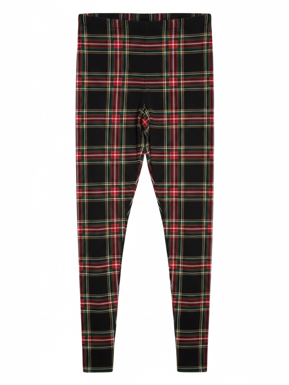 J. Crew Green, Red and Black Tartan Leggings - Medium